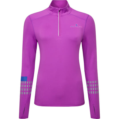 Ronhill Tech Afterhours Half Zip Long Sleeve Front - Front View