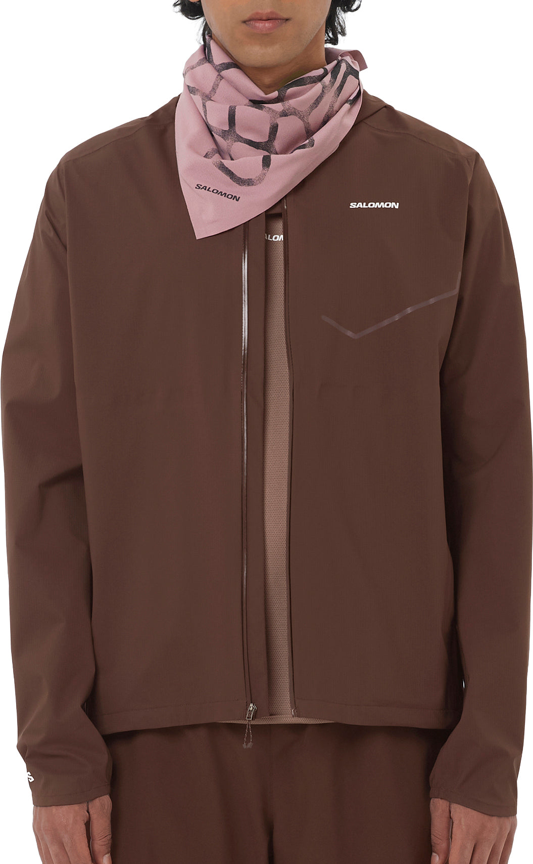 Salomon Bonatti Waterproof Mens Running Jacket - Brown – Start Fitness