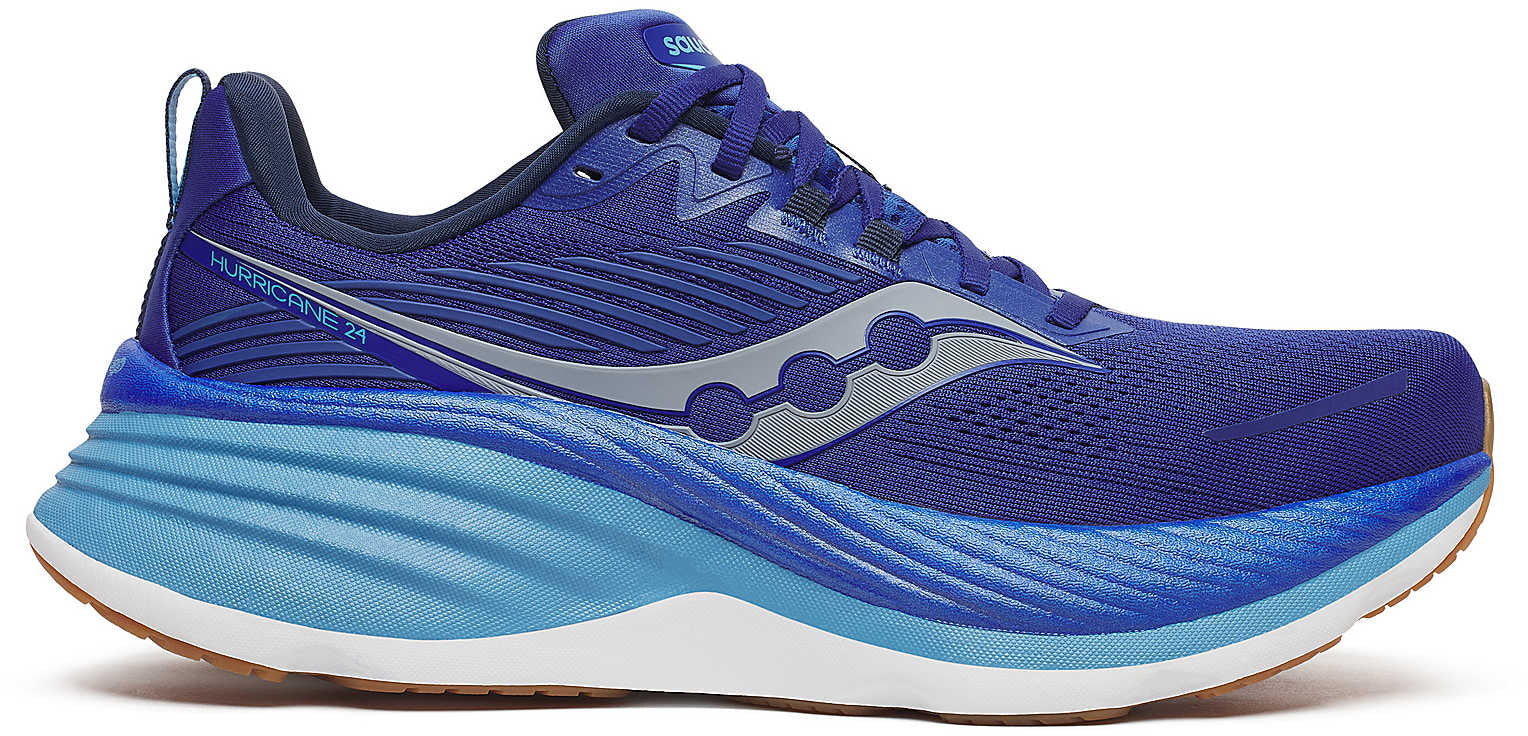 Saucony Hurricane 24 Mens Running Shoes Blue – Start Fitness