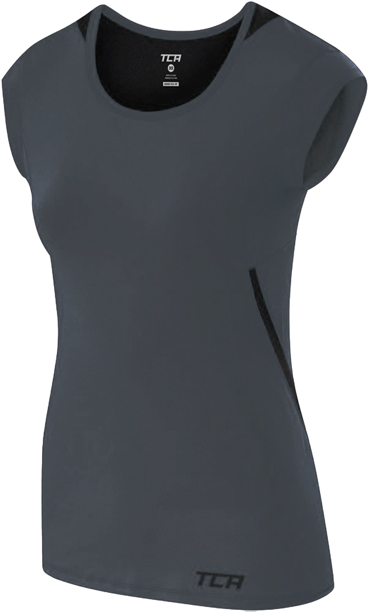 TCA Tech Lightweight Cap Short Sleeve Womens Running Top Grey