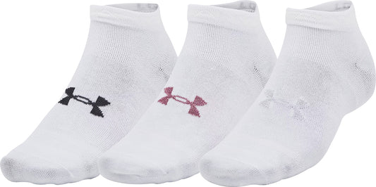 Under Armour Essentials (3 Pack) Low Socks - White