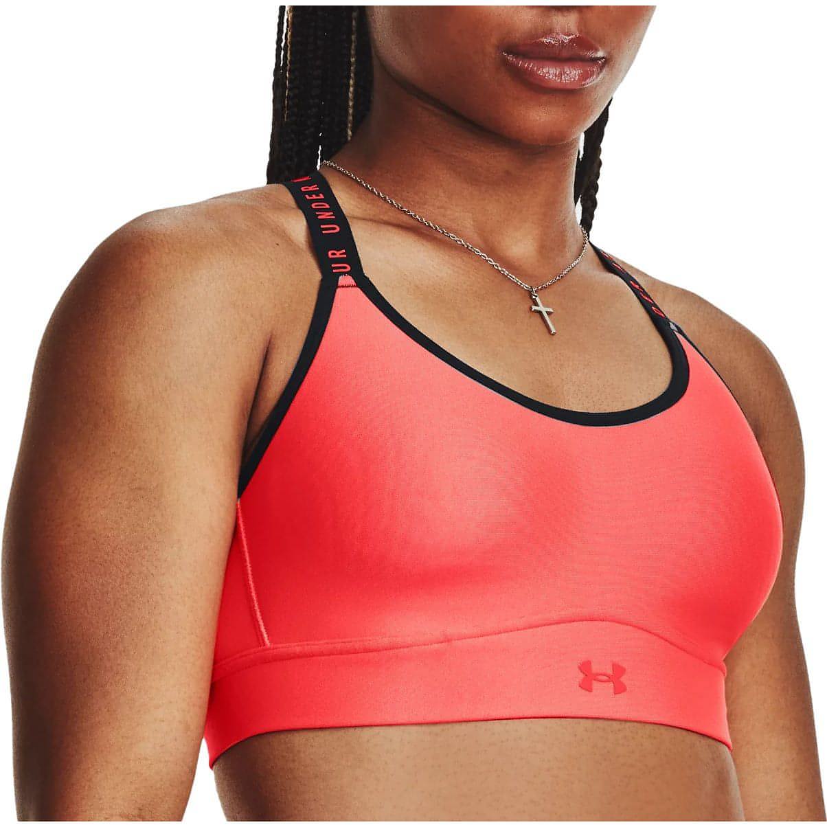 Under Armour Infinity Mid Covered Womens Sports Bra - Red