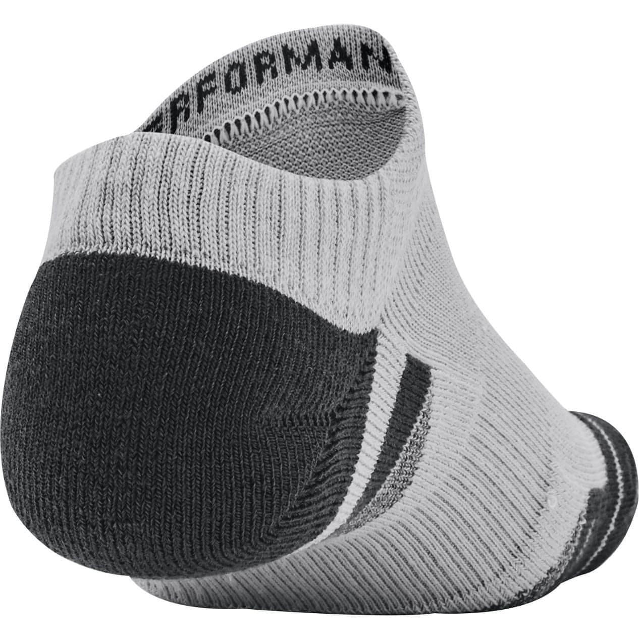 Under Armour Performance Tech Pack No Show Socks Back View