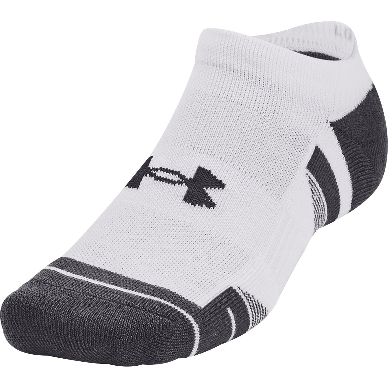 Under Armour Performance Tech Pack No Show Socks Front - Front View