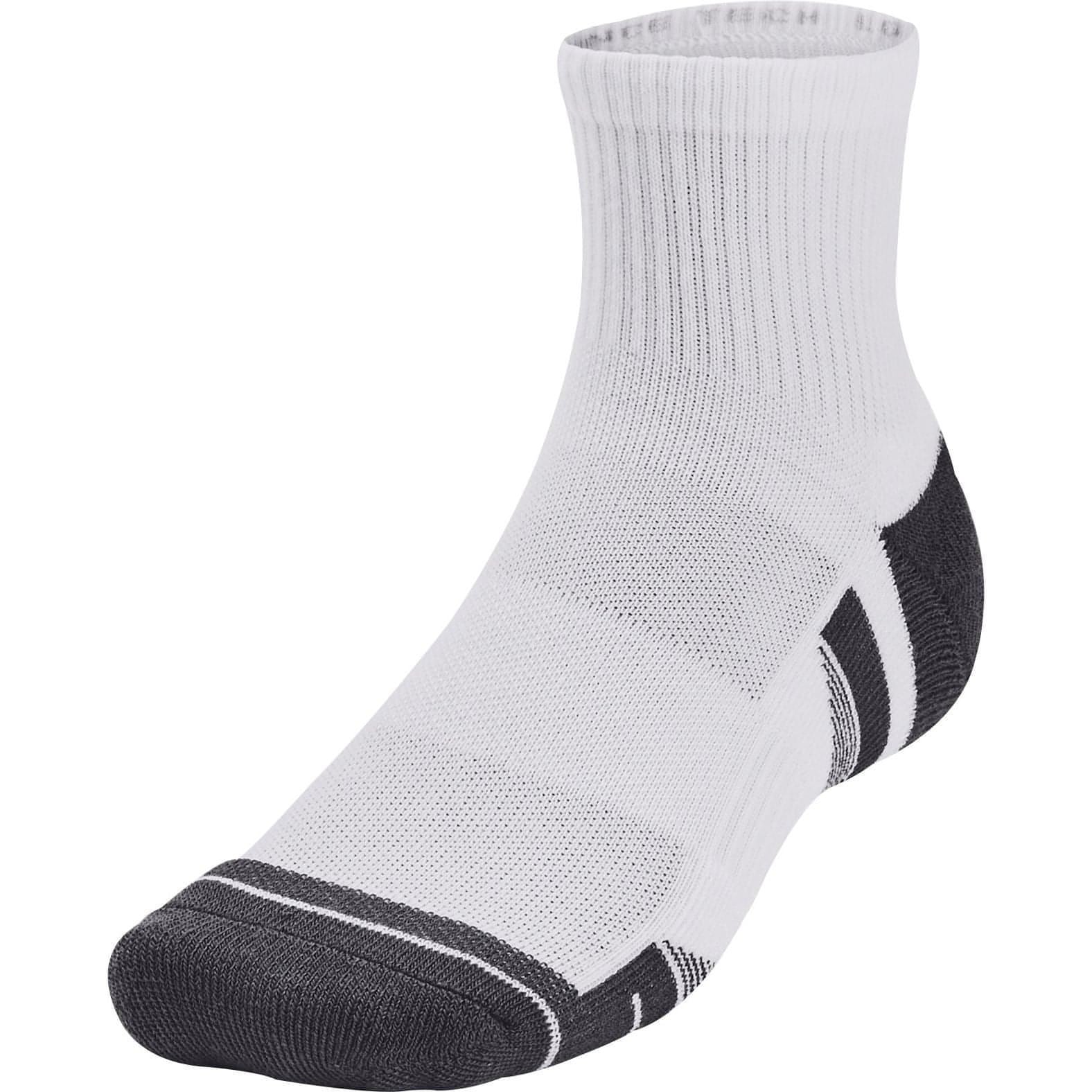 Under Armour Performance Tech Pack Quarter Socks Front - Front View