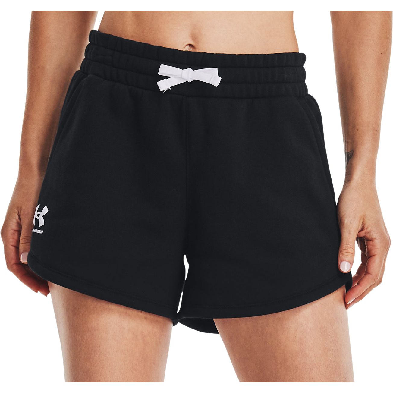 Under Armour Rival Fleece Womens Training Shorts Black
