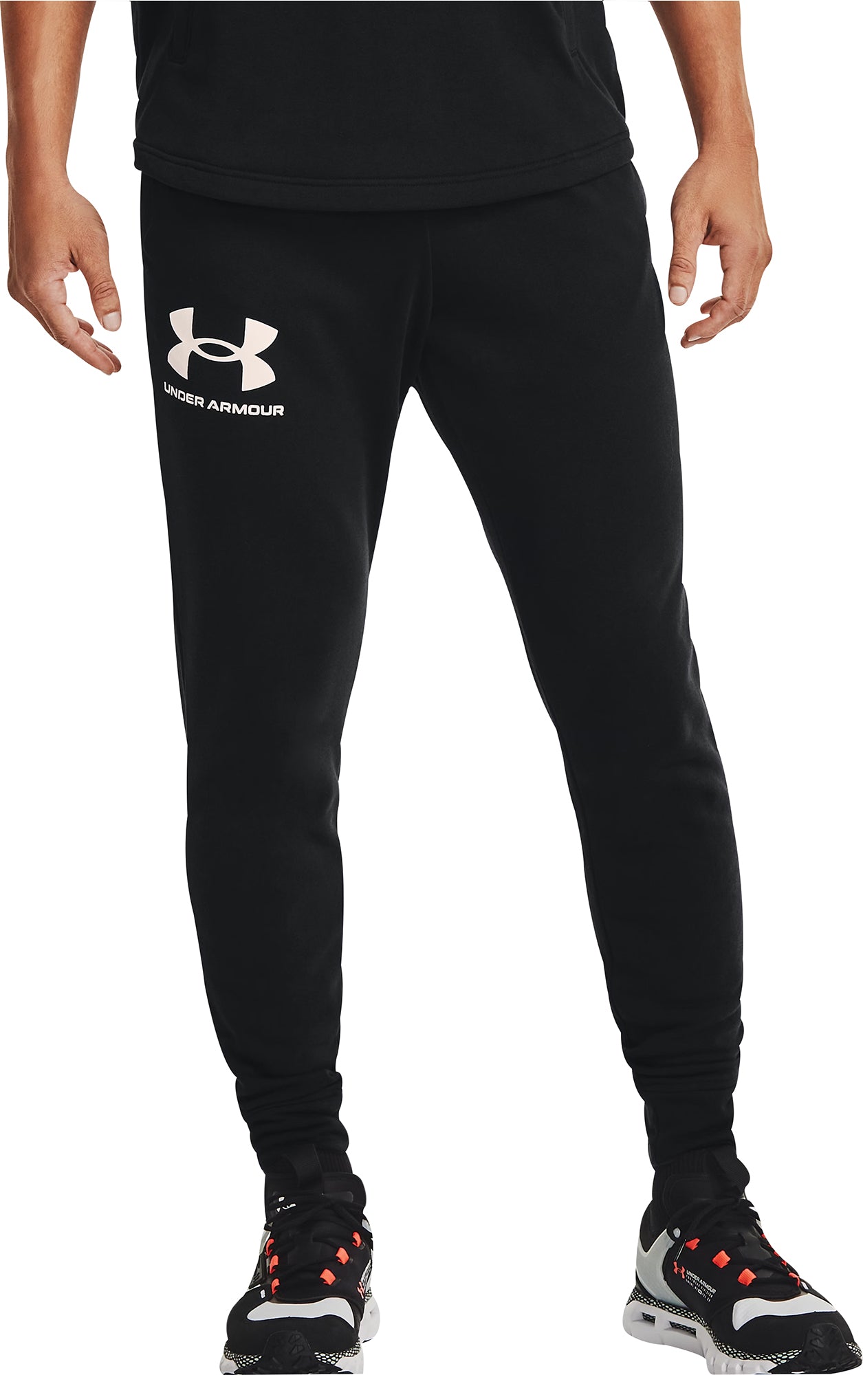 Under Armour Rival Terry Mens Training Joggers Black Start Fitness