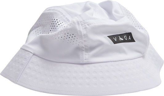 Vaga Feather Running Bucket Hat - White