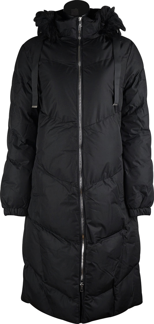 Weekend Vibes Andora Womens Long Jacket - Black