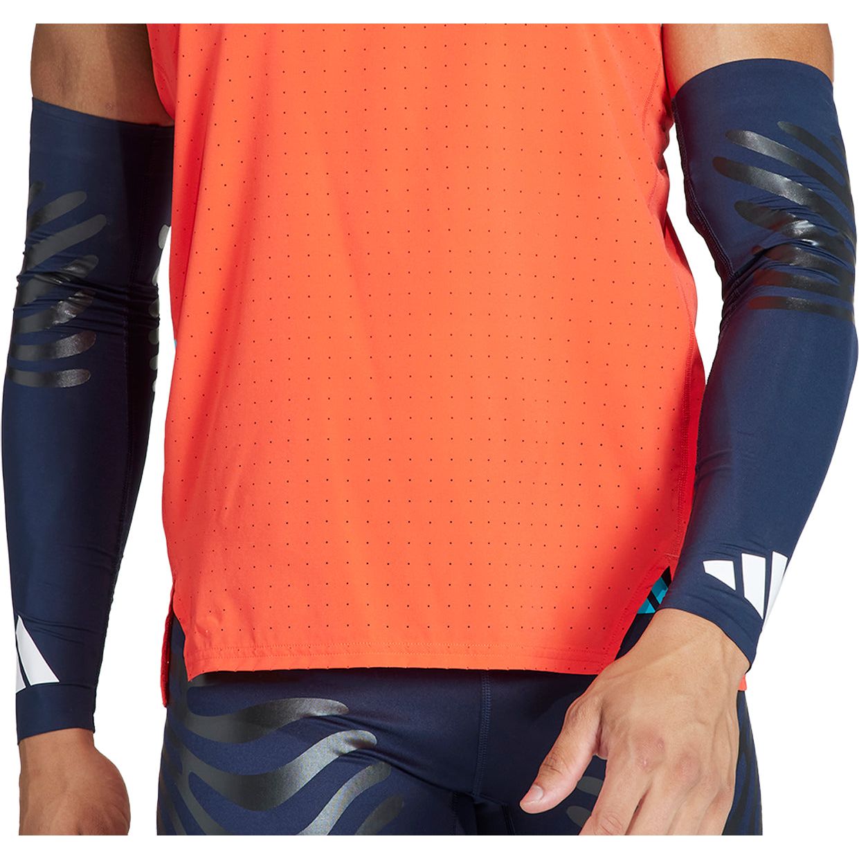 adidas Adizero Control Running Arm Sleeves Navy – Start Fitness