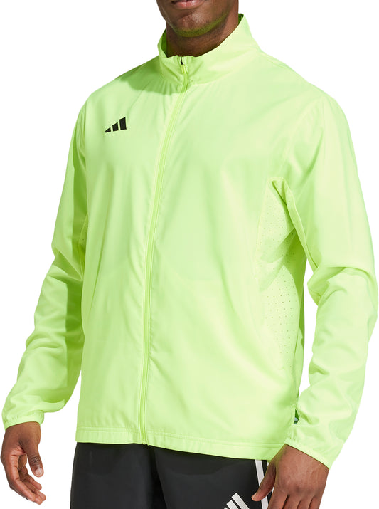 adidas Adizero Essentials Mens Running Jacket - Green