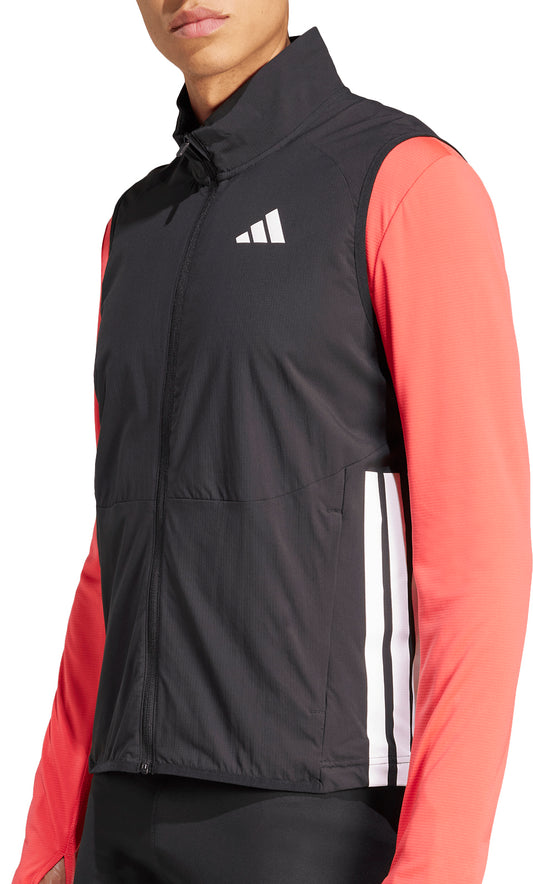adidas Adizero Mens Running Gilet - Black