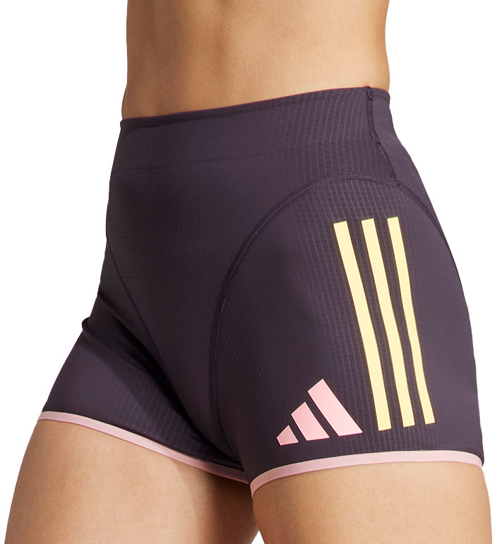 adidas Adizero Promo Womens Short Running Tights Purple – Start