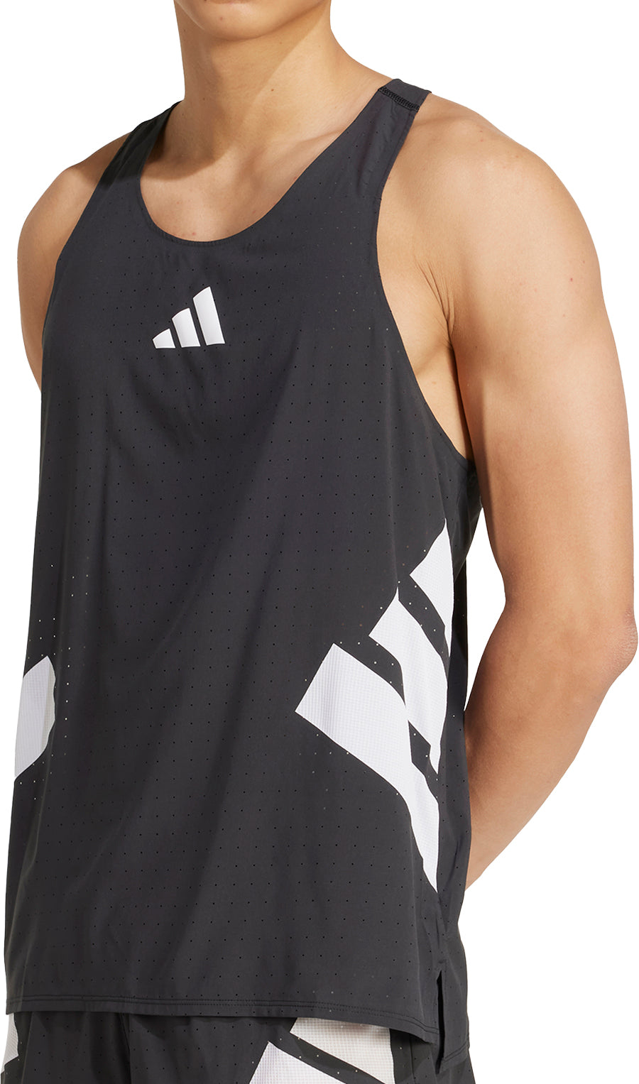 adidas Adizero Road To Records Mens Running Vest - Black