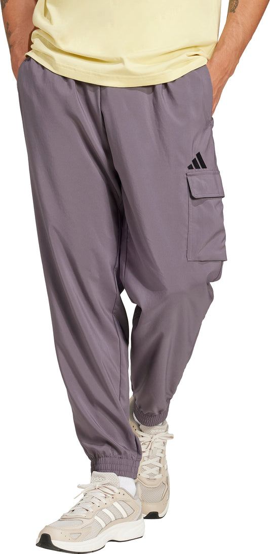adidas Essentials Small Logo Mens Cargo Pants - Grey