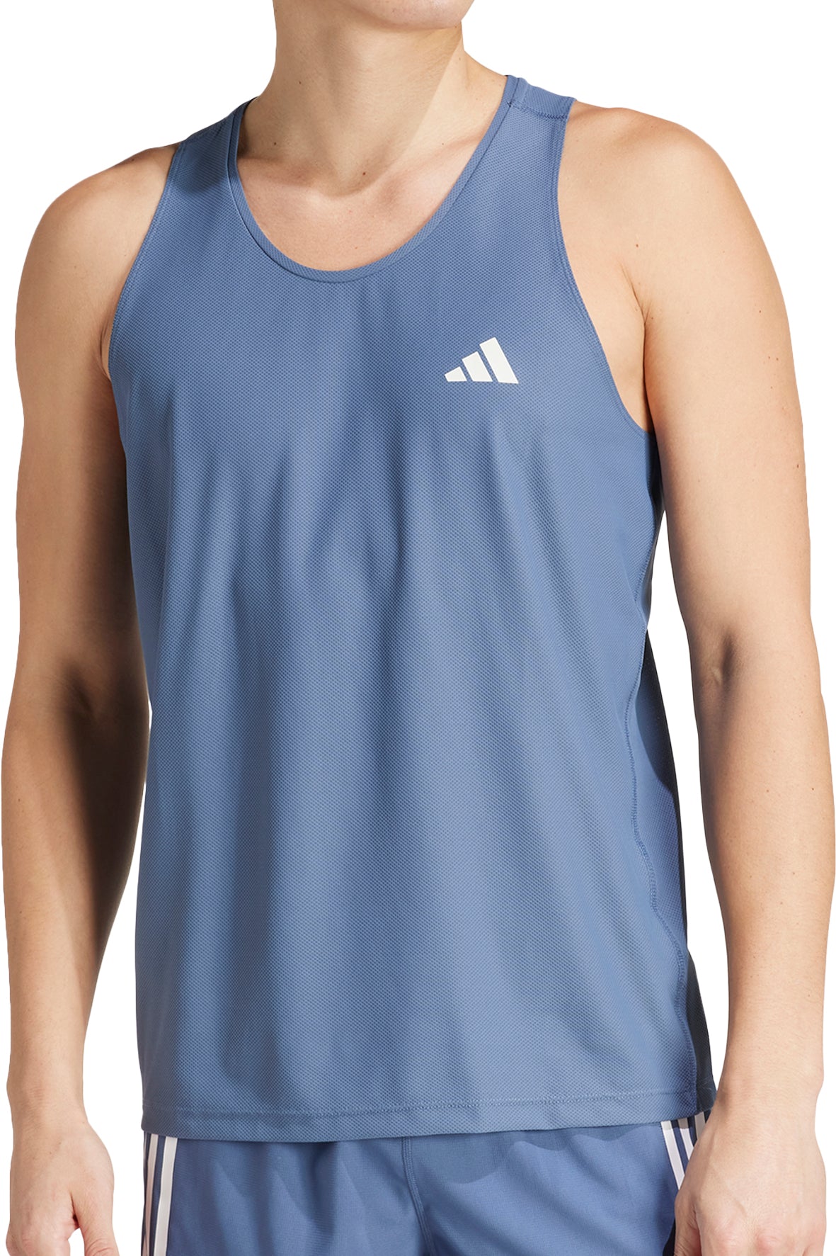 adidas Own The Run Mens Running Vest Blue – Start Fitness