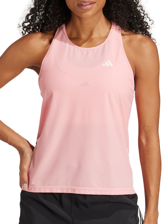 adidas Own The Run Base Womens Running Vest Tank Top - Pink