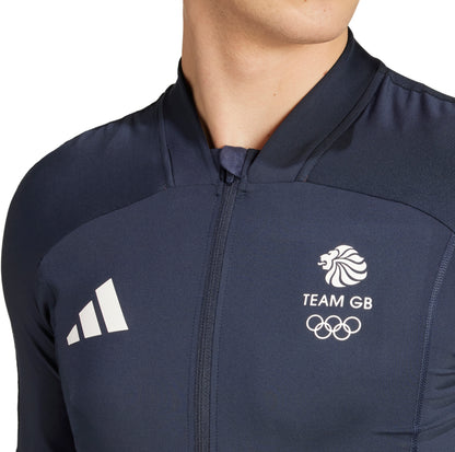 adidas Team GB Short Sleeve Mens Cycling Jersey - Blue