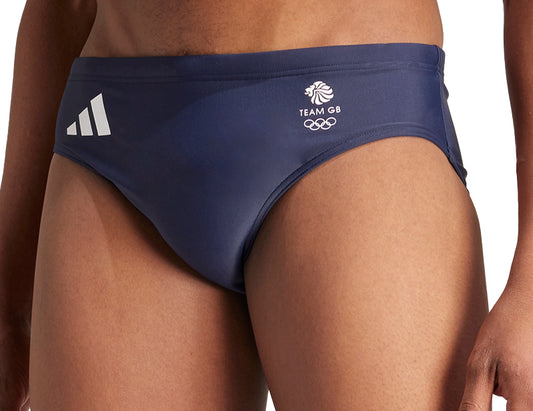 adidas Team GB Mens Swim Brief - Blue