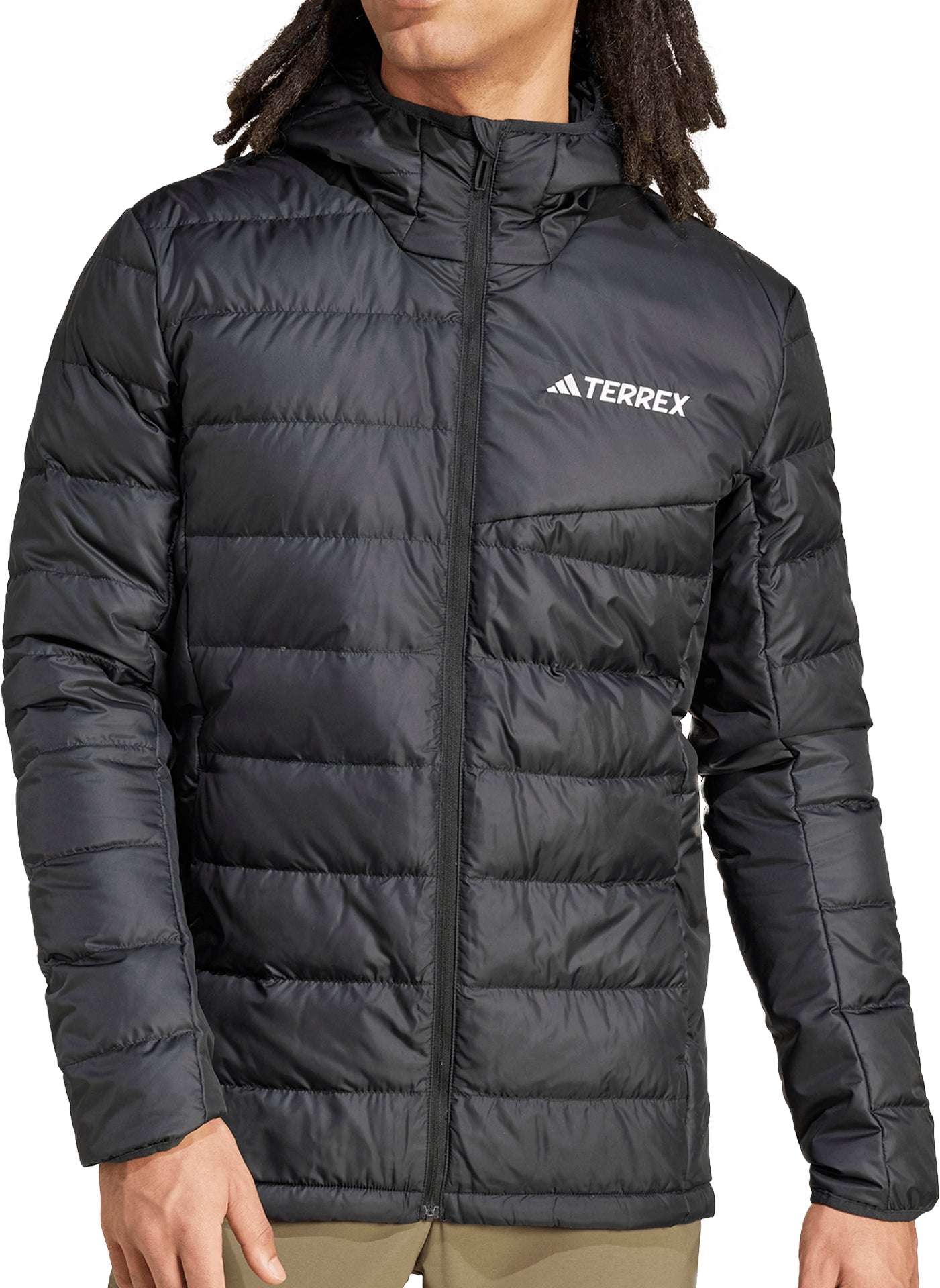HOODED LIGHT DOWN ブラック M adidas Terrex Multi Light Hooded Mens Down Jacket - Black – Start
