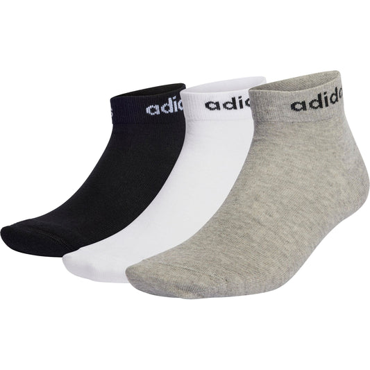 adidas Think Linear (3 Pack) Ankle Socks - Multi