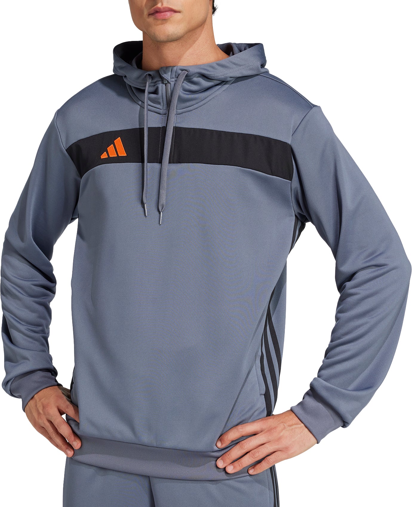 adidas Tiro 25 Essentials Half Zip Hooded Long Sleeve Mens