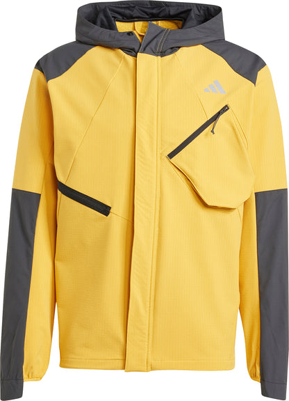 adidas Ultimate Conquer The Elements COLD.RDY Mens Running Jacket - Yellow