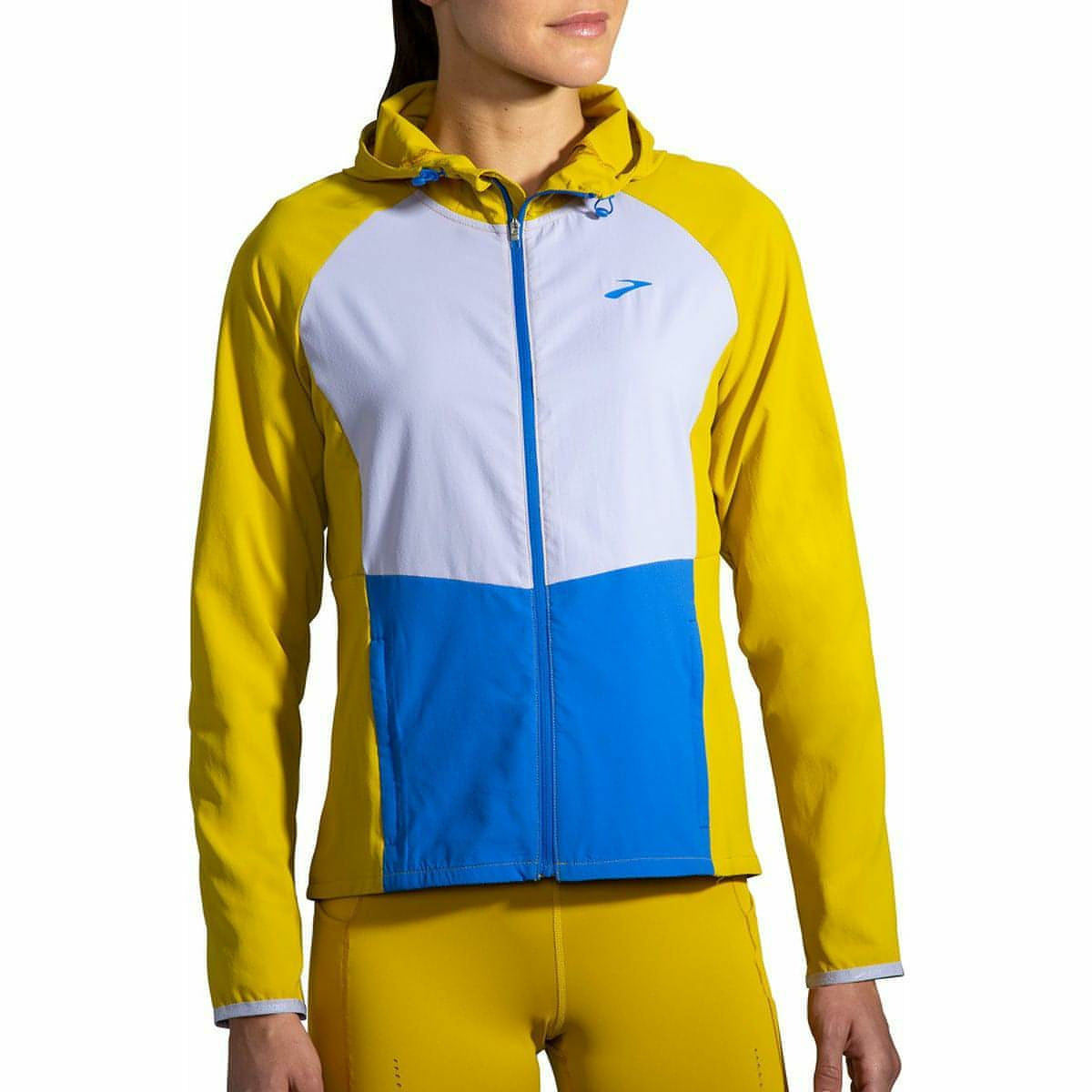 Brooks Canopy Womens Running Jacket - Yellow - Start Fitness