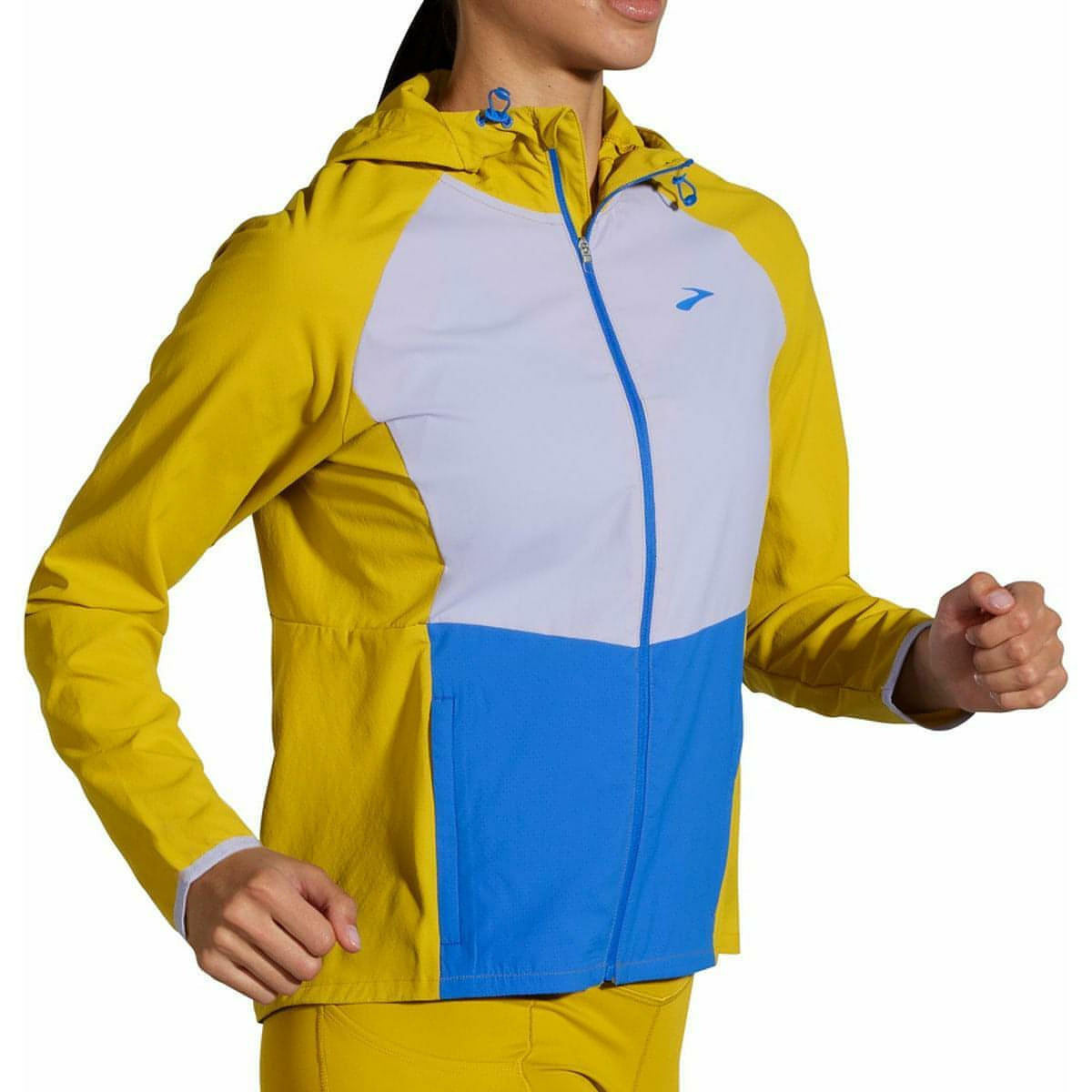 Brooks Canopy Womens Running Jacket - Yellow - Start Fitness