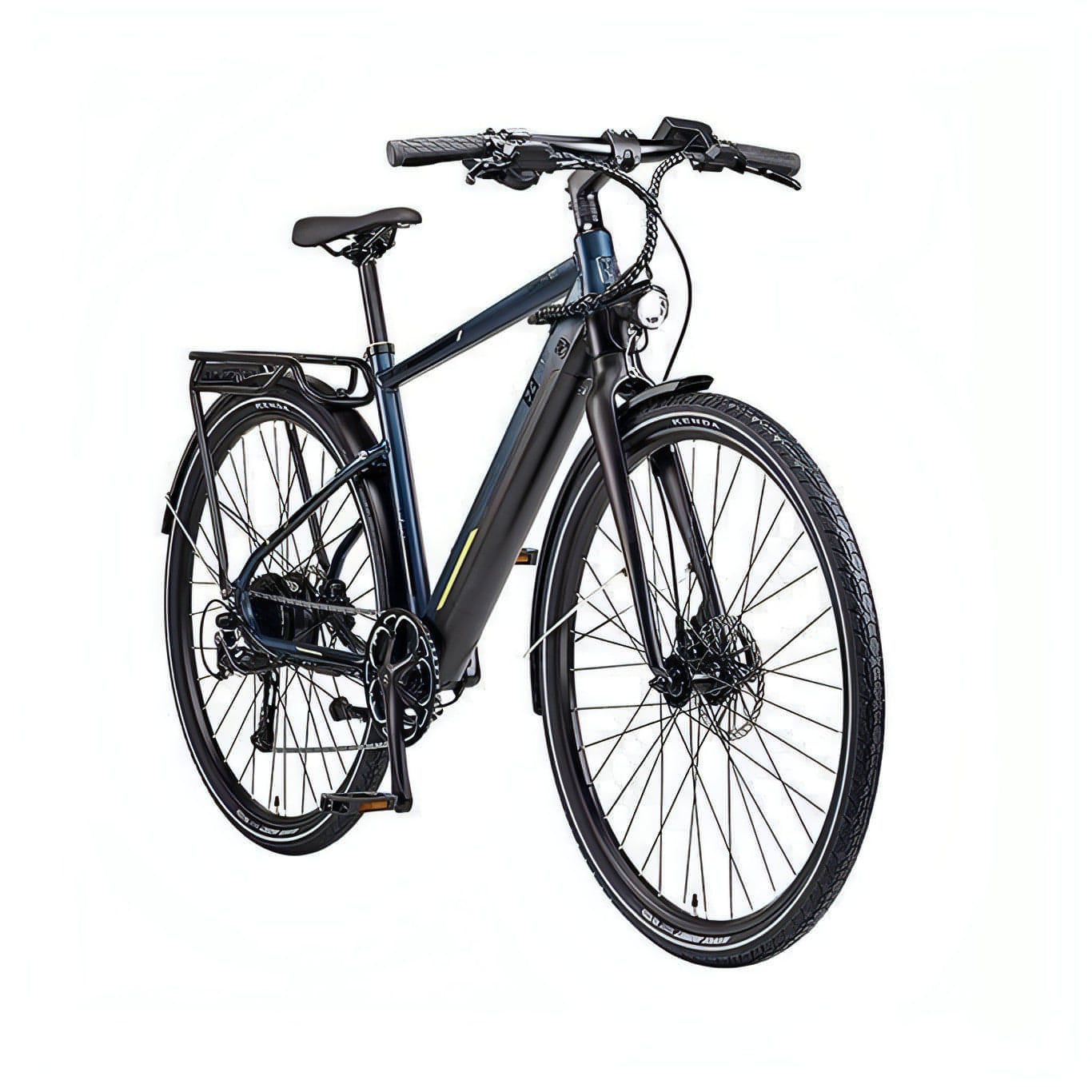 Ezego Commute INT Mens Electric Hybrid Bike - Green - Start Fitness