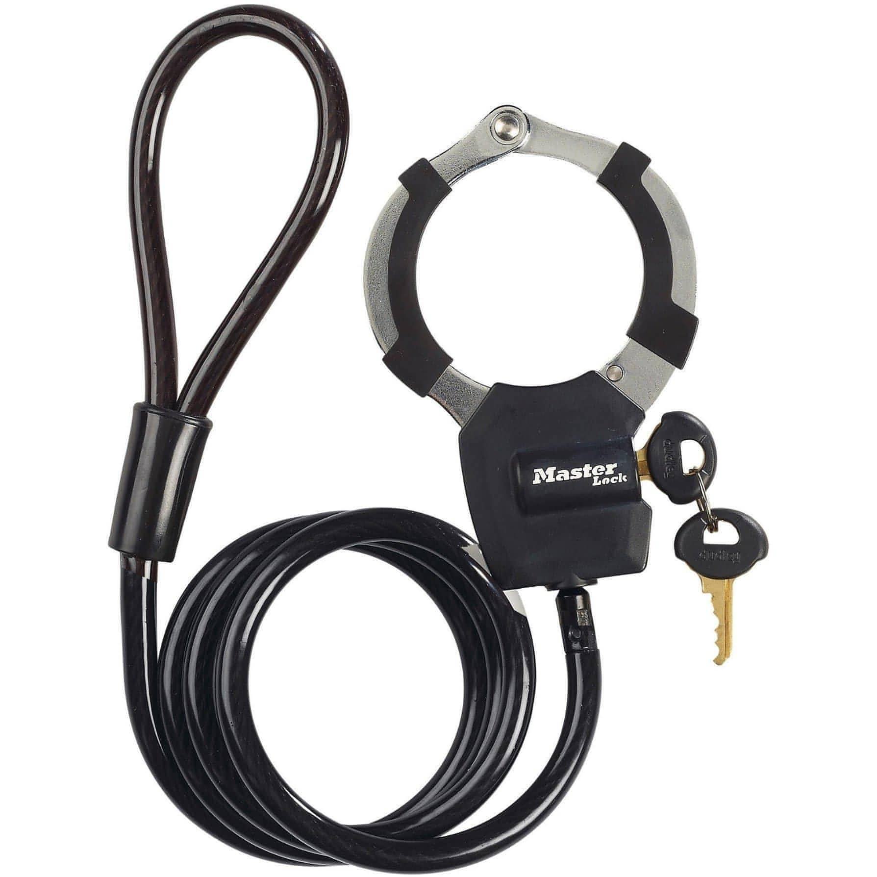 Master Lock X1 Street Cuff With Cable Bike Lock 3520190944702 - Start Fitness