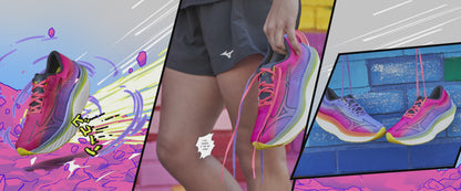 Mizuno Wave Rebellion Pro Womens Running Shoes - Pink