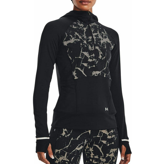 Under Armour OutRun The Cold Half Zip Long Sleeve Womens Running Top - Black - Start Fitness