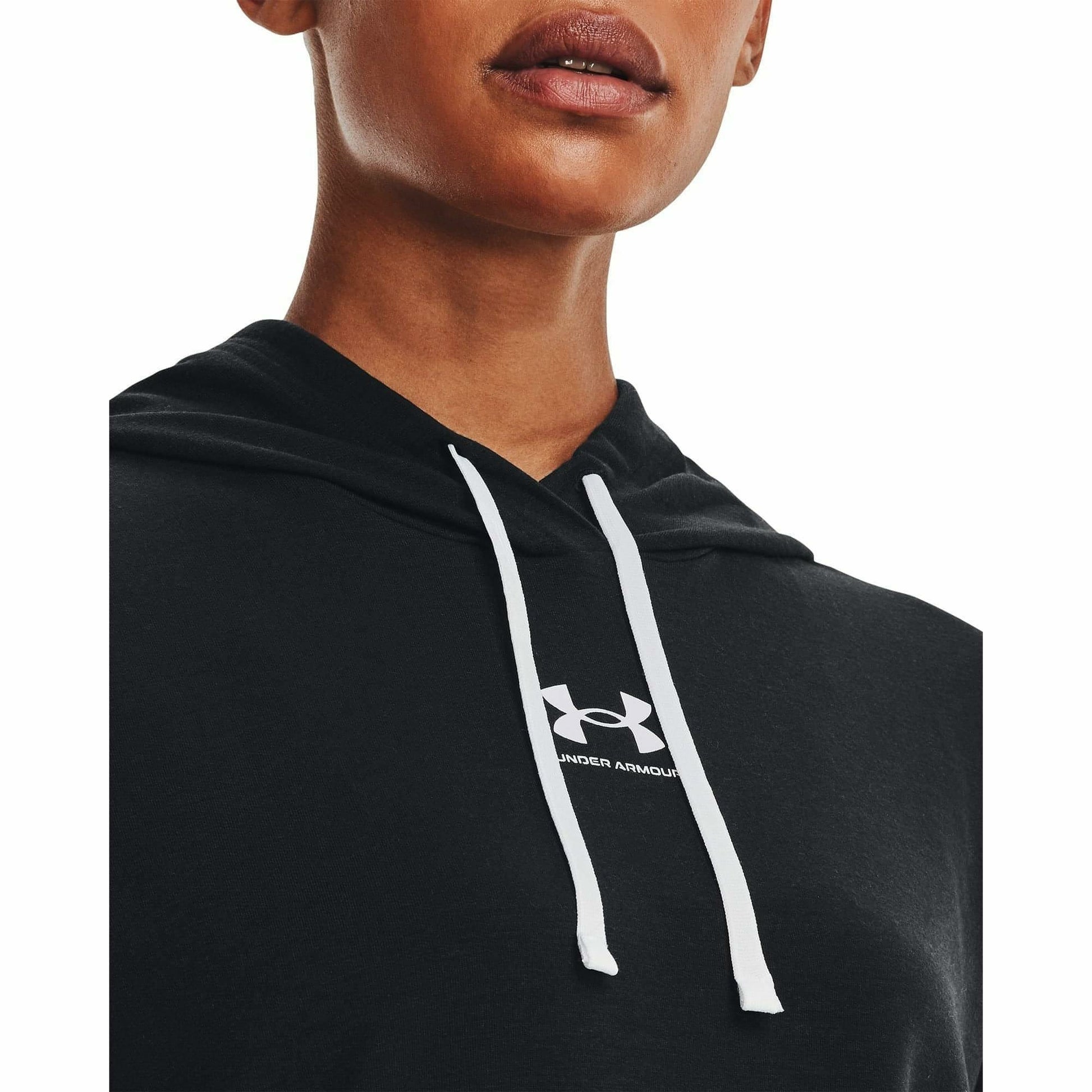 Under Armour Rival Terry Womens Hoody - Black - Start Fitness