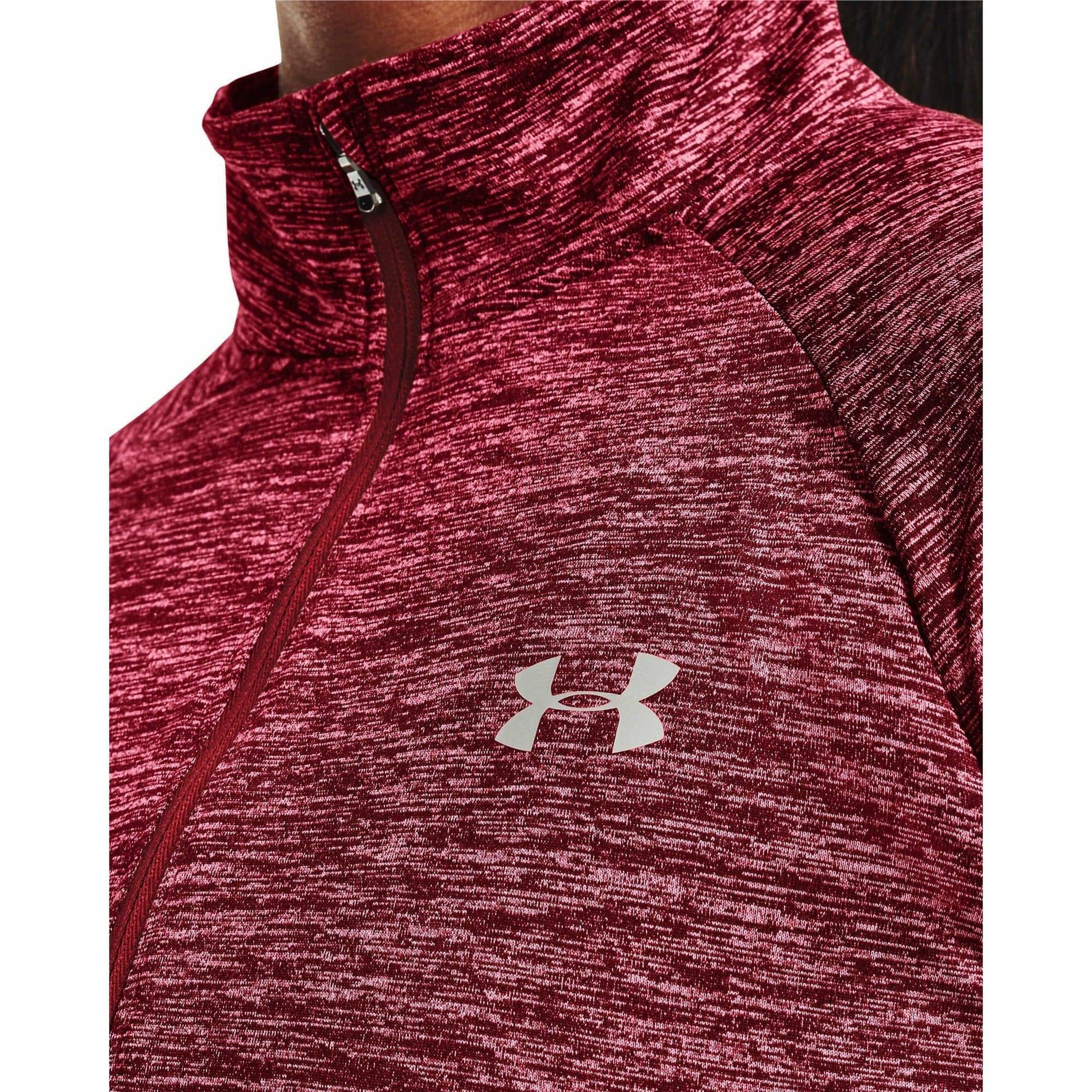 Under Armour Tech Twist Half Zip Long Sleeve Womens Training Top - Pink - Start Fitness