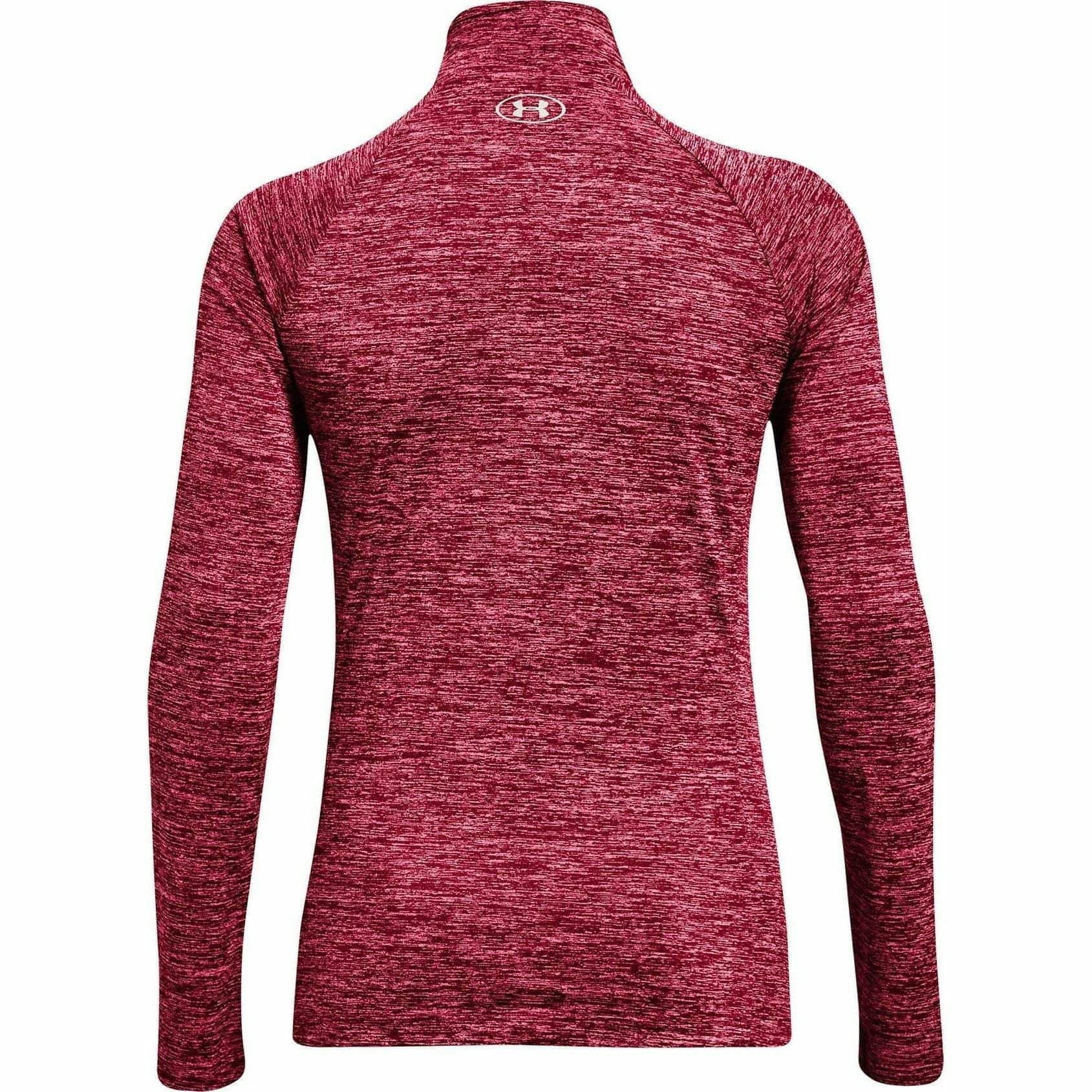 Under Armour Tech Twist Half Zip Long Sleeve Womens Training Top - Pink - Start Fitness