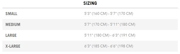 SB45 Size Guide