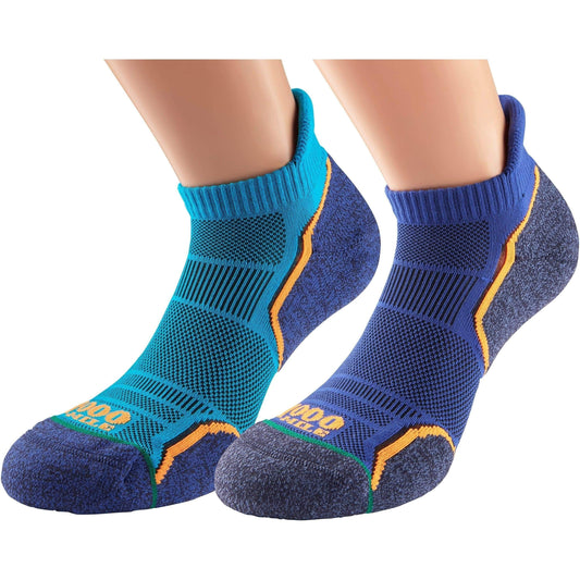 1000 Mile Run (2 Pack) Socklet - Blue 5031358007927 - Start Fitness