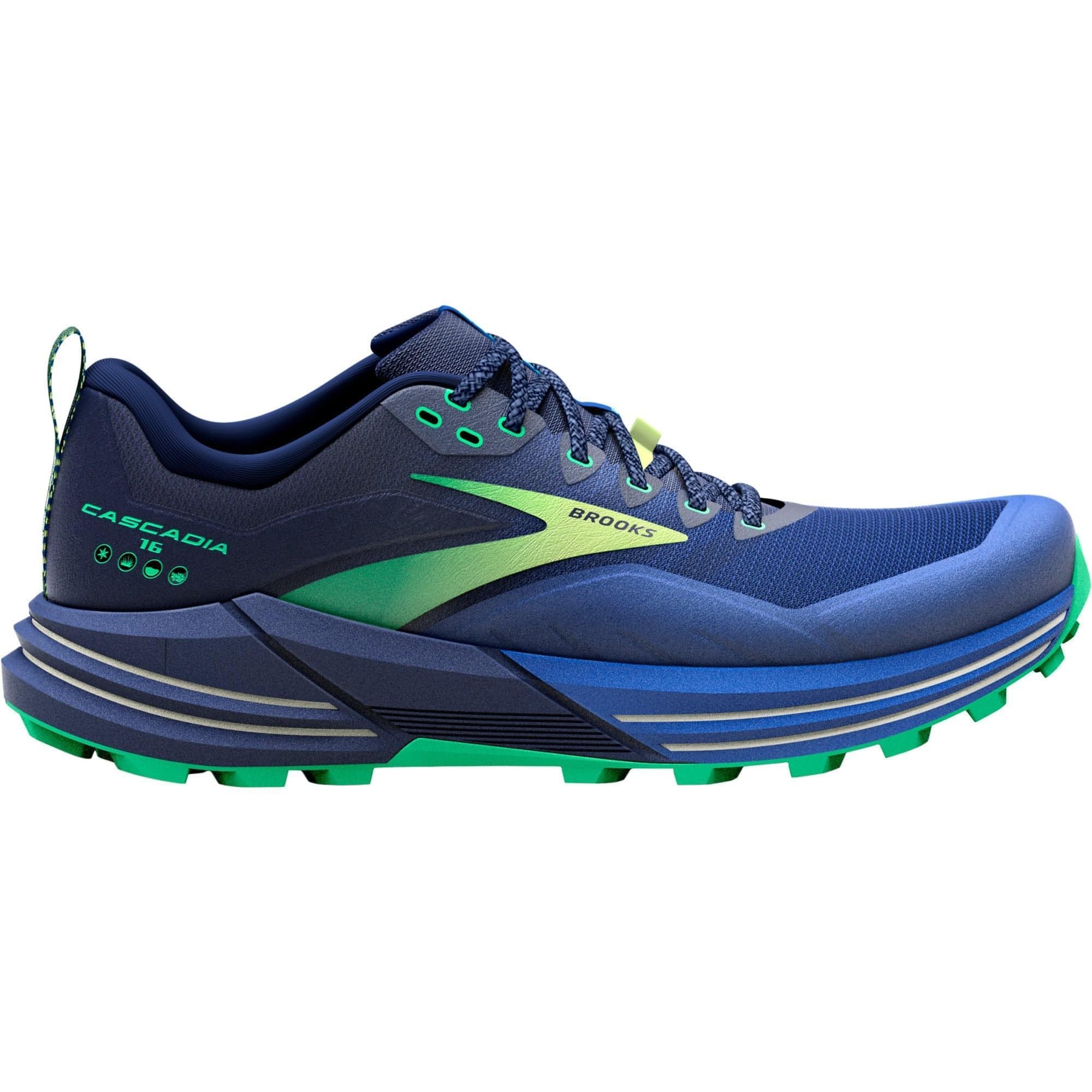 Brooks Cascadia 16 Mens Trail Running Shoes - Blue – Start Fitness