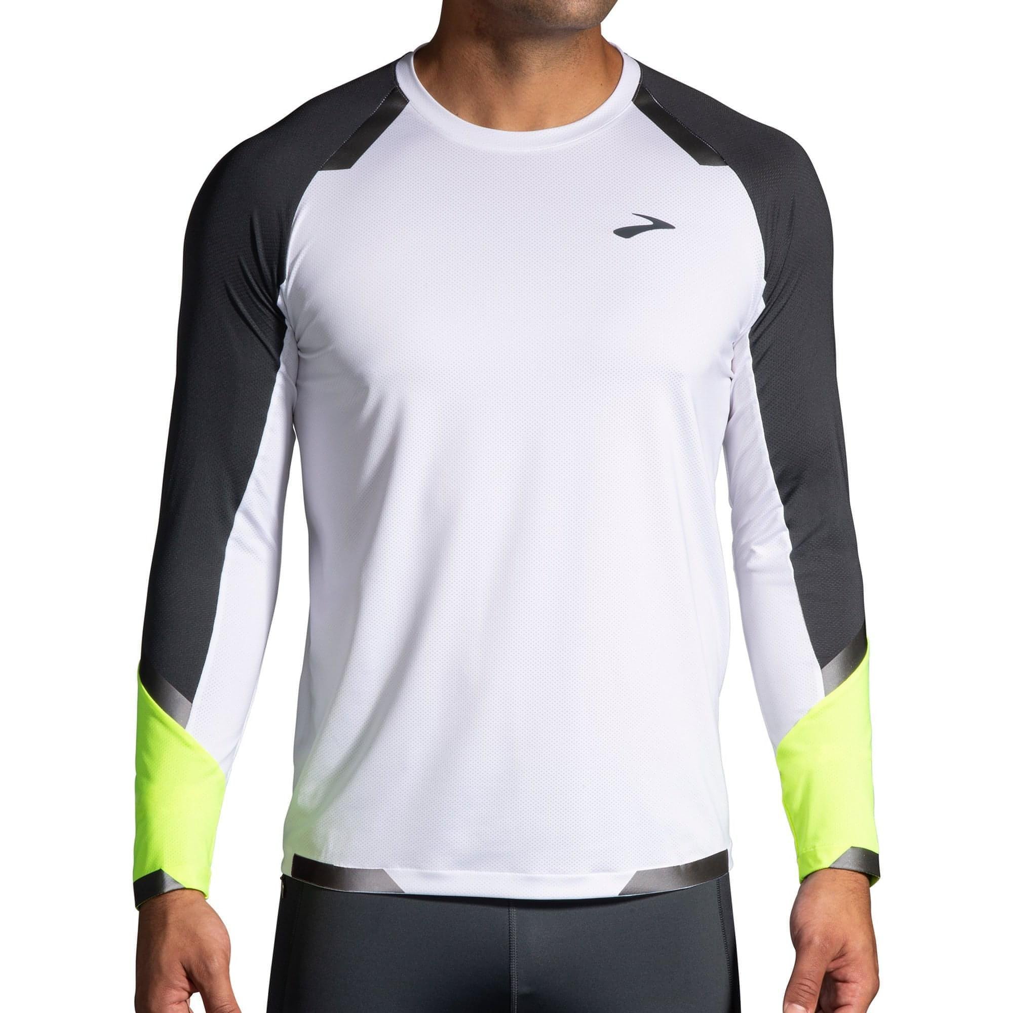Brooks Run Visible Long Sleeve Mens Running Top - White – Start Fitness