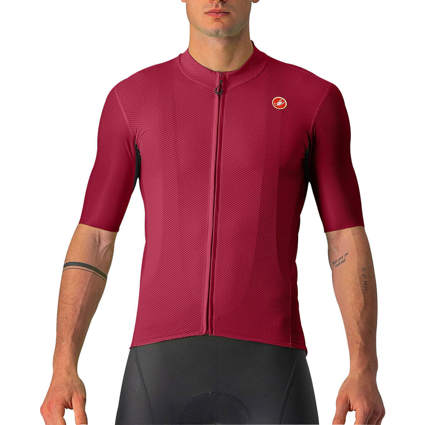Castelli Endurance Elite Short Sleeve Mens Cycling Jersey Red