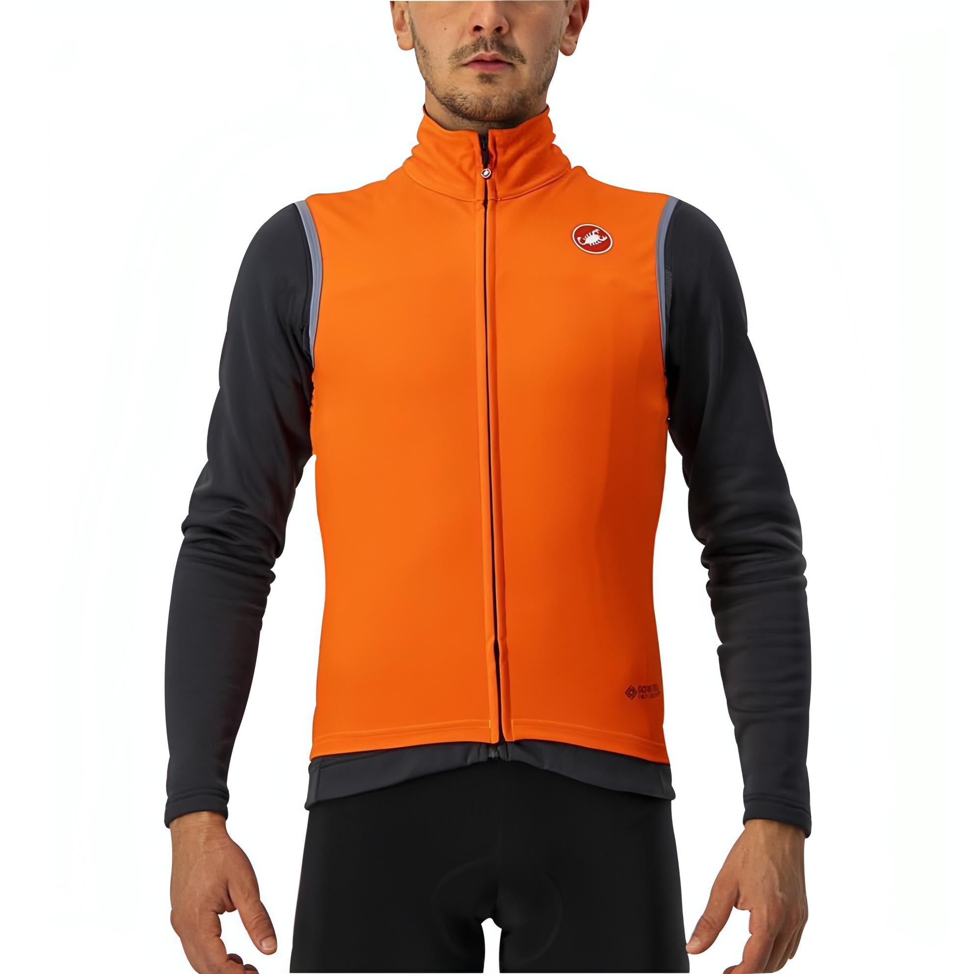 Castelli Perfetto RoS Mens Cycling Gilet - Orange – Start Fitness