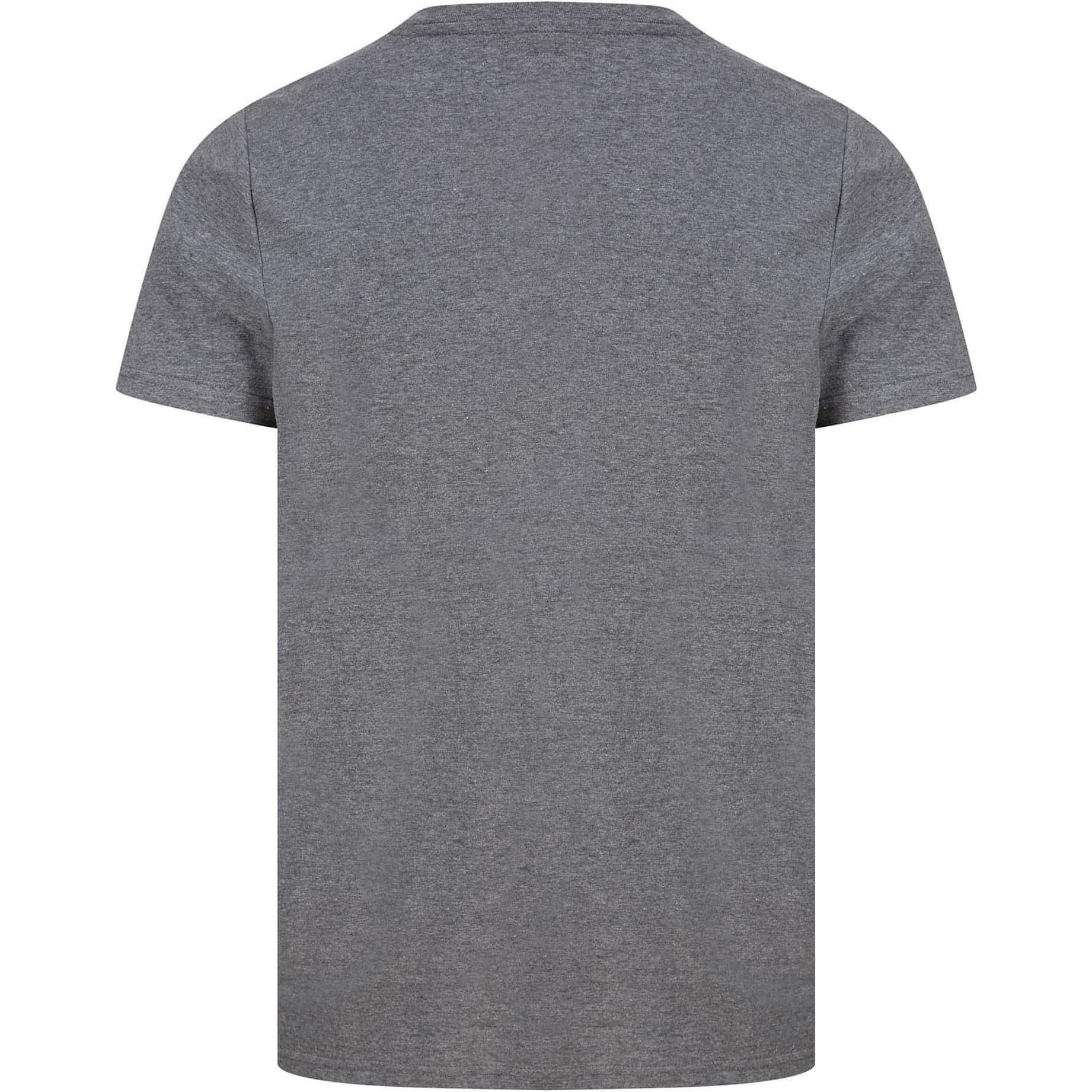 Christmas Beer Bottle Short Sleeve  Grey Back View