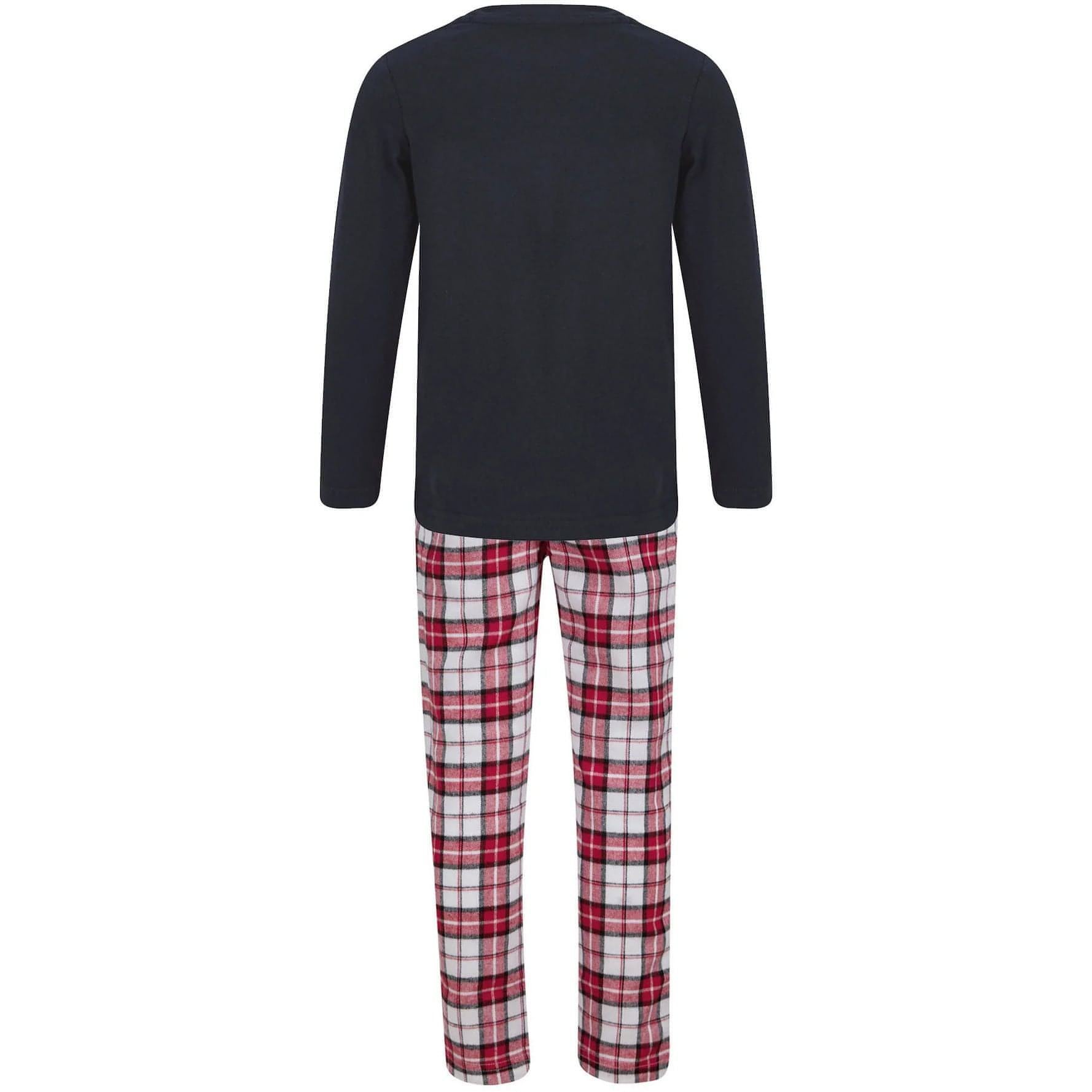 Christmas Rudolph Pyjama Set  Navy Back View