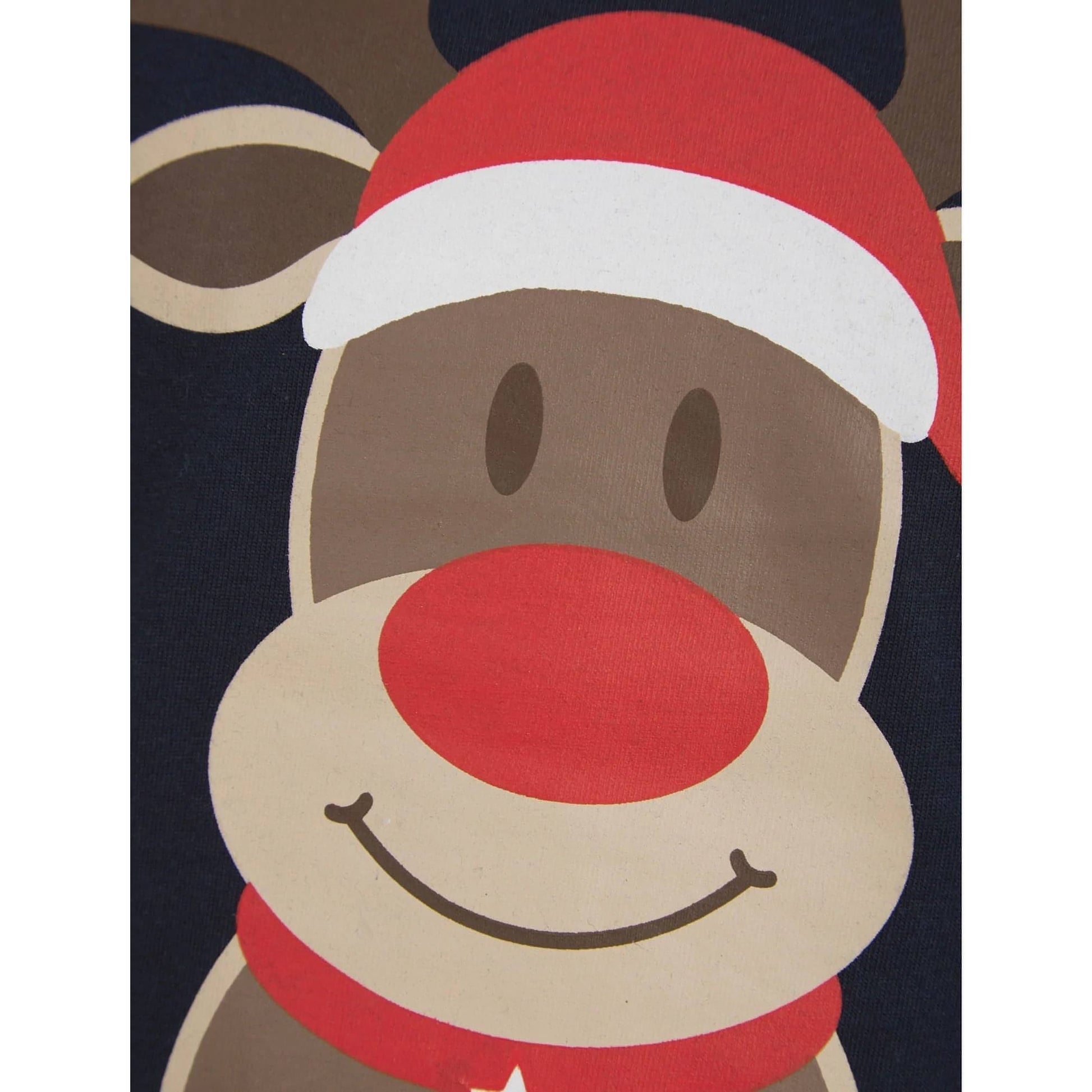 Christmas Rudolph Pyjama Set  Navy Details