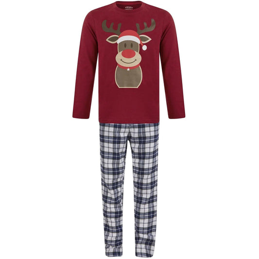 Christmas Rudolph Pyjama Set  Red