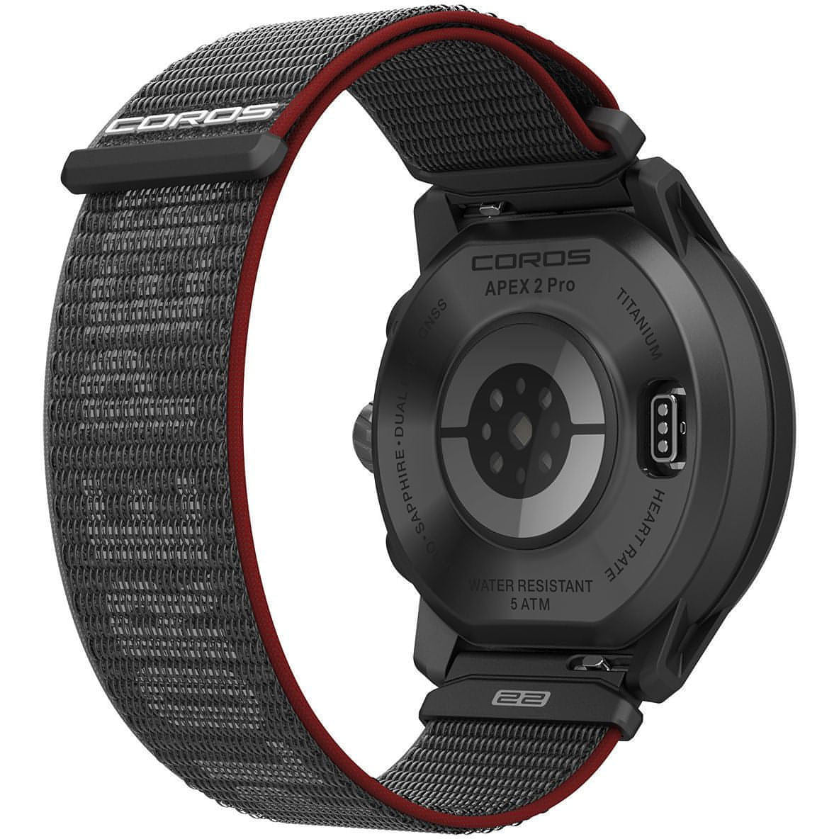 Coros Apex Pro Watch Co Back View