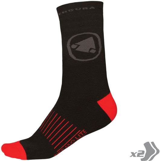 Endura Thermolite Ii 2Pack Socks E1038Bk