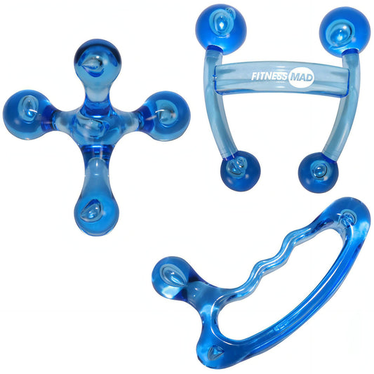 Fitness Mad Trigger Point Massage Set Fmass4Thset Blu