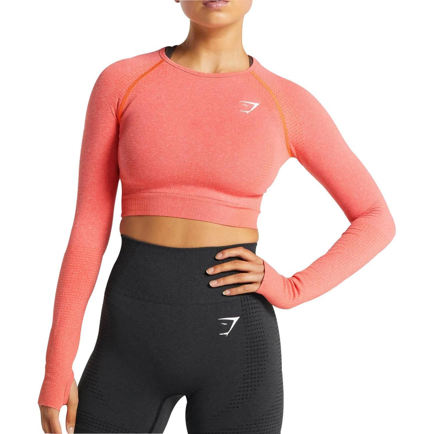 Gymshark Seamless Gym Top Gymshark Vital Seamless Crop Long Sleeve